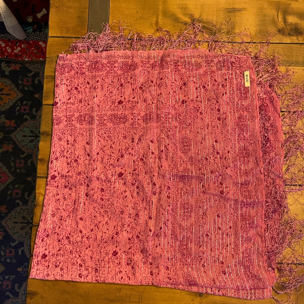 Purple Scarf w/ Metallic Thread Detailing NWOT